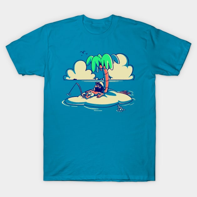 Castaway Screensaver T-Shirt by fitasartwork